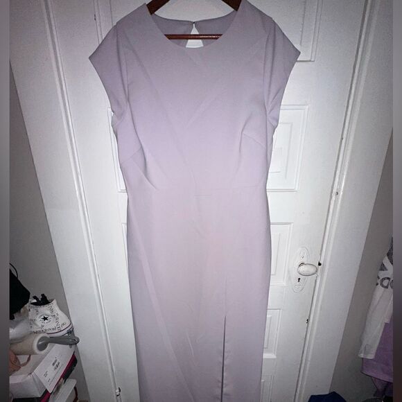 Threads | NWT Cap Sleeve Open Back Trumpet Gown w/ Front Slit Size 18 - Picture 8 of 11